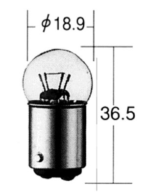 Лампа дополнительного освещения Koito (кратность 10 шт.) 12V 7/3.4W G18