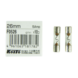 Предохранители Koito (кратность 10 шт.) 5A – стеклянный 26 мм, упаковка 10 шт.