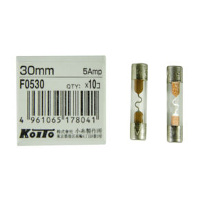 Предохранители Koito (кратность 10 шт.) 5A – стеклянный 30 мм, упаковка 10 шт.