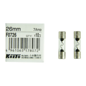 Предохранители Koito (кратность 10 шт.) 7A – стеклянный 26 мм, упаковка 10 шт.