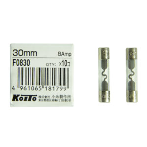 Предохранители Koito (кратность 10 шт.) 8A – стеклянный 30 мм, упаковка 10 шт.