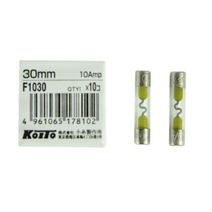 Предохранители Koito (кратность 10 шт.) 10A – стеклянный 30 мм, упаковка 10 шт.