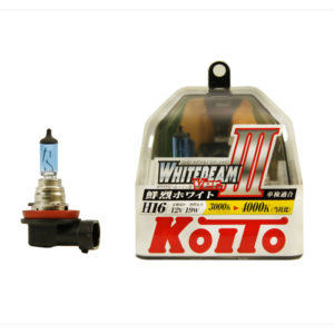 Лампа высокотемпературная Koito Whitebeam H16 12V 19W 4000K (комплект 2 шт.) H16 12V 19W 4000K, упаковка 2 шт.