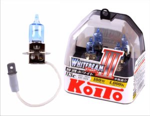 Лампа высокотемпературная Koito Whitebeam H3 12V 55W (100W) 4000K (комплект 2 шт.) H3 12V 55W (100W) 4000K, упаковка 2 шт.