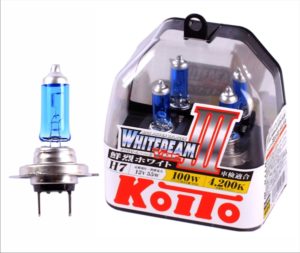 Лампа высокотемпературная Koito Whitebeam H7 12V 55W (100W) 4200K (комплект 2 шт.) H7 12V 55W (100W) 4200K, упаковка 2 шт.