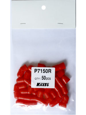 Колпачки для ламп Koito (комплект 50 шт.) T10 колпачки цвет. (красный), упак. 50 шт.