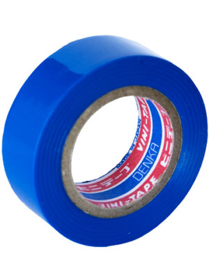 Лента изоляционная Denka Vini Tape, 19 мм, 9 м, синяя