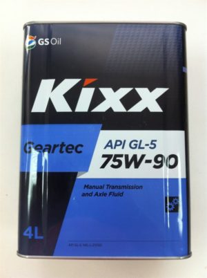Kixx Geartec GL-5 75W-90 /4л мет. п/синт. (1/4) железная канистра