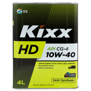 KIXX HD CG-4 10W-40 /4л  п/синт. (1/4) железная канистра