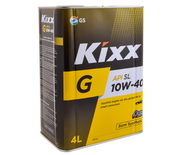 KIXX G SL 10W-40 /4л мет.  п/синт.  (1/4) железная банка