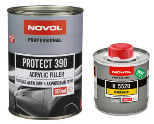 Novol  Грунт 4+1 MS Protect 390 0,8л+0,2л комплект (1/6) серый