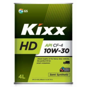 KIXX HD CF-4 10W-30 /4л мет.  п/синт. (1/4) железная канистра