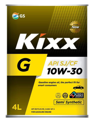 KIXX G SJ 10W-30 /4л мет.  п/синт. (1/4)  железная банка