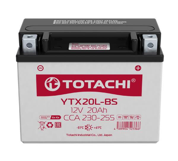 TOTACHI MOTO YTX12-BS 12 а/ч R AGM
